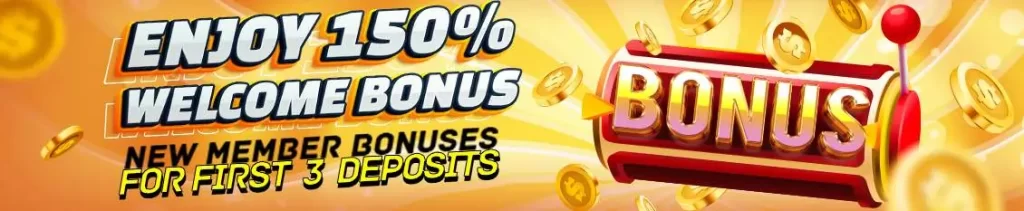 enjoy 150% welcome bonus!