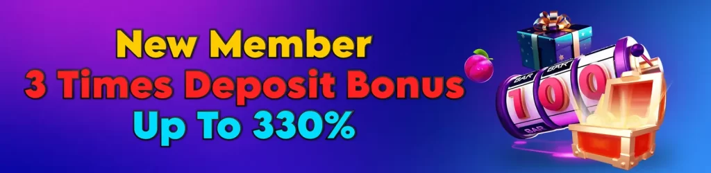 new member 3 times deposit bonus up to P330% @ jilipk bet!